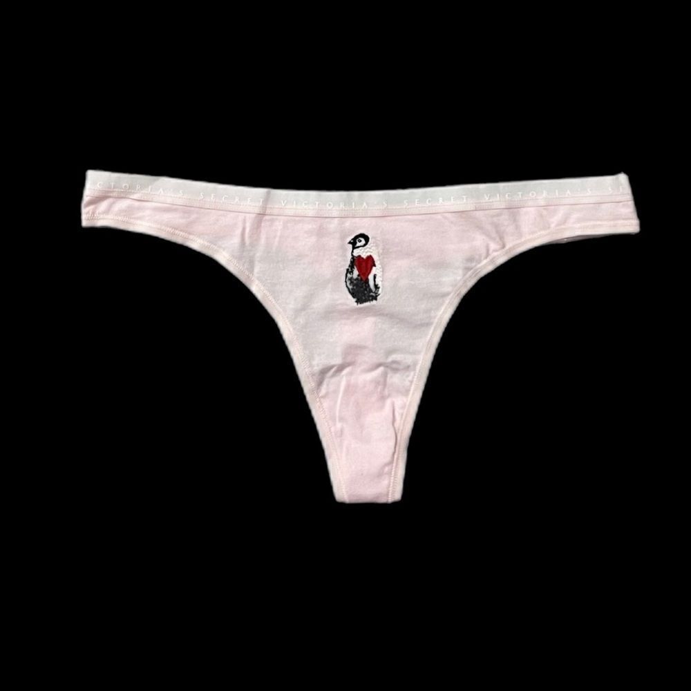 Victorias Secret Soft Cotton Thong panty Pink Medium